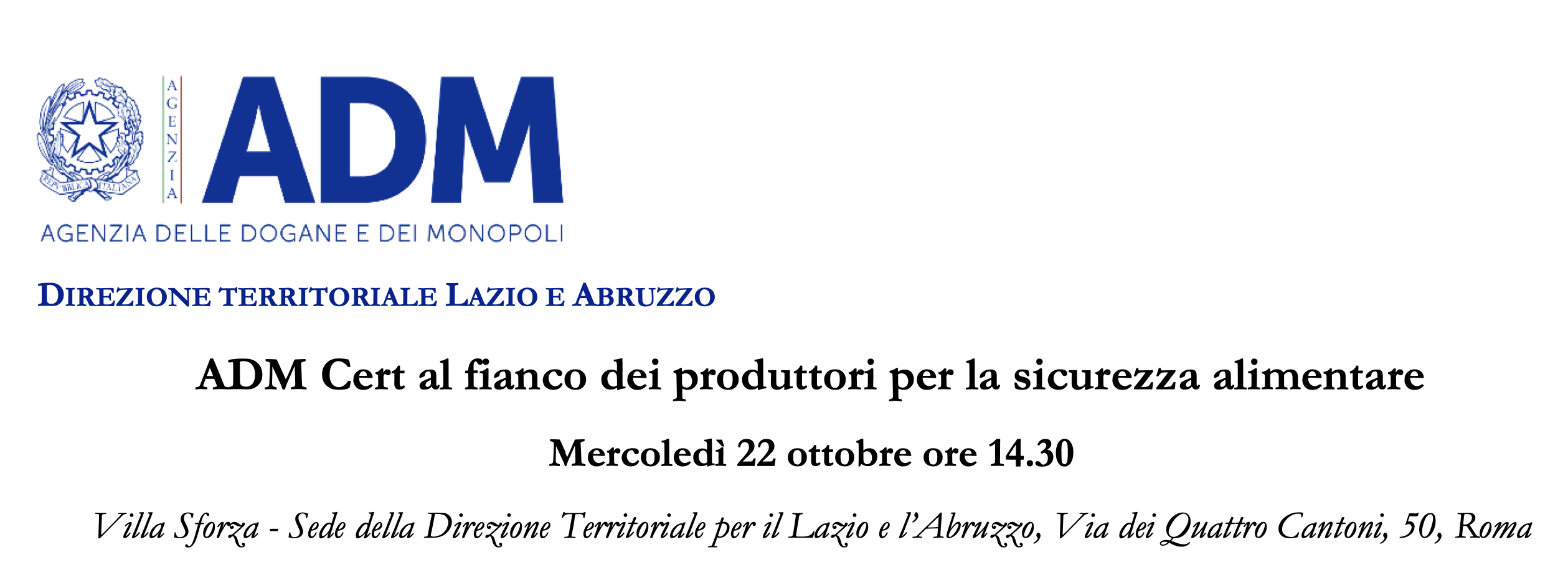 ADM Cert al fianco dei produttori per la sicurezza alimentare